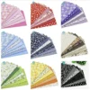 Printed Cotton Fabric Squares – 7pcs 25 × 25cm Patchwork & DIY Fabric
