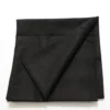Black Linen Cotton Blend Fabric 50 × 140cm – Soft Natural Sewing & DIY Fabric