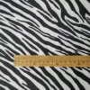 White Zebra Print Cotton Spandex Knit Fabric 150 × 200cm – 4-Way Stretch Apparel Fabric