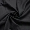Black Linen Cotton Blend Fabric 50 × 140cm – Soft Natural Sewing & DIY Fabric