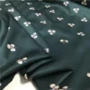 Mulberry Silk Stretch Satin Fabric 100cm – Herringbone Print for Blouses & Dresses
