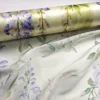 Spring Floral Silk Linen Charmeuse Fabric – 31 Momme Heavy Fabric for Suits & Evening Gowns