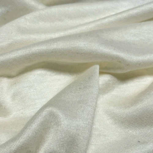 Sand Washed Knit Linen Fabric 50 × 150cm – Stretch Linen for Dresses & Cardigans