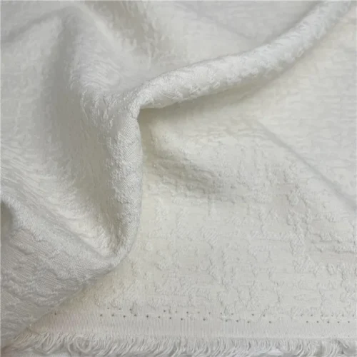 Sced6ecbdb1ca44ba905919e9e96be439r.webp White 3D Jacquard Satin Fabric 100cm – Cotton & Memory Silk Blend for Hanfu & Qipao