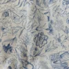 Soft French Embroidered Linen Fabric 1m – Decorative Fabric for Clothing & Home Décor