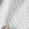 White Striped Jacquard Knit Fabric 1m – Stretch Pleated Fashion Fabric