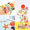 Assorted Colourful Sewing Buttons – 40pcs DIY Craft & Children’s Sewing Set