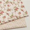 Rosaceae Flower Cotton Twill Fabric 60" Width – Printed Fabric for Dresses & Baju Kurung