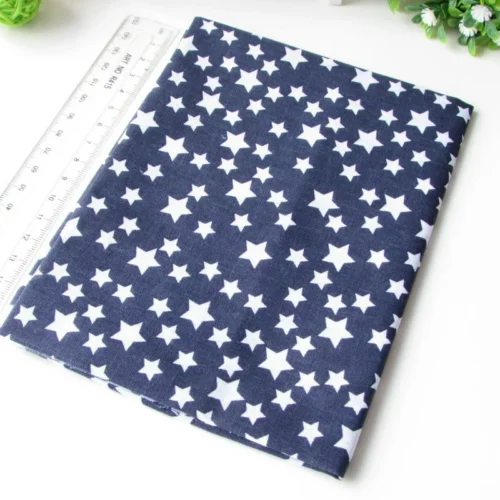 Navy Cotton Fabric – 100% Cotton DIY Sewing Fabric 50 × 150cm