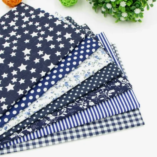 Navy Cotton Fabric – 100% Cotton DIY Sewing Fabric 50 × 150cm