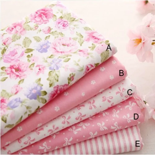 Pink Cotton Fabric – 100% Cotton DIY Sewing & Craft Fabric