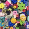 Assorted Colourful Sewing Buttons – 40pcs DIY Craft & Children’s Sewing Set
