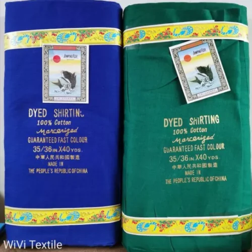 Dyed Shirting Fabric 35–36" Width – 100% Cotton Fabric 40 Yards