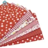 Printed Cotton Fabric Squares – 7pcs 25 × 25cm Patchwork & DIY Fabric