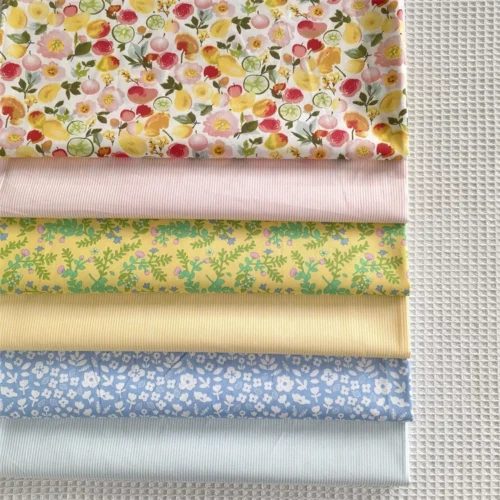 Pastoral Floral & Fruit Cotton Twill Fabric 60" Width – Printed Dressmaking Fabric