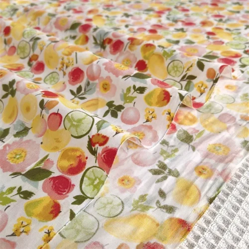 my-11134201-23020-xyuxox23wsnve6.webp Pastoral Floral & Fruit Cotton Twill Fabric 60" Width – Printed Dressmaking Fabric