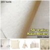 Calico Muslin Fabric 50" Width – Unbleached Cotton Fabric for Sewing & Bengkung
